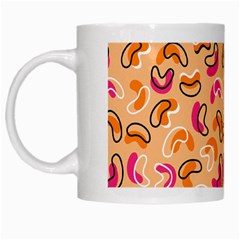 Beans Pattern White Mugs by designsbymallika