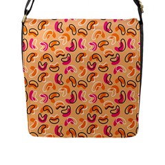 Beans Pattern Flap Closure Messenger Bag (l) by designsbymallika