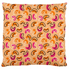 Beans Pattern Large Flano Cushion Case (one Side) by designsbymallika