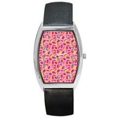 Beans Pattern 2 Barrel Style Metal Watch by designsbymallika