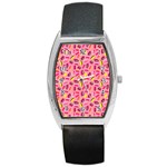 Beans Pattern 2 Barrel Style Metal Watch Front