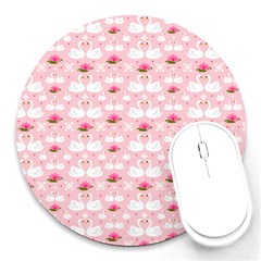 Love Birds Round Mousepads by designsbymallika