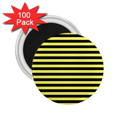 Wasp Stripes Pattern, Yellow And Black Lines, Bug Themed 2 25  Magnets (100 Pack)  by Casemiro