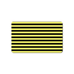 Wasp Stripes Pattern, Yellow And Black Lines, Bug Themed Magnet (name Card) by Casemiro