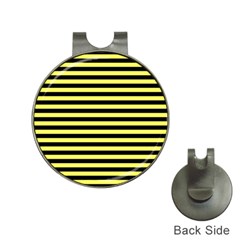 Wasp Stripes Pattern, Yellow And Black Lines, Bug Themed Hat Clips With Golf Markers by Casemiro