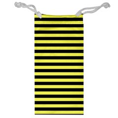 Wasp Stripes Pattern, Yellow And Black Lines, Bug Themed Jewelry Bag by Casemiro