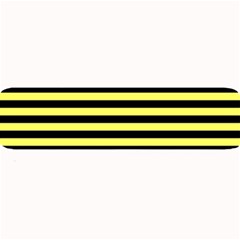 Wasp Stripes Pattern, Yellow And Black Lines, Bug Themed Large Bar Mats by Casemiro