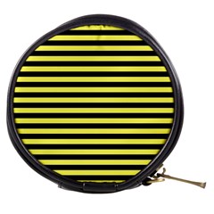 Wasp Stripes Pattern, Yellow And Black Lines, Bug Themed Mini Makeup Bag by Casemiro