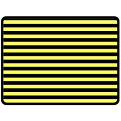 Wasp Stripes Pattern, Yellow And Black Lines, Bug Themed Fleece Blanket (large)  by Casemiro