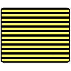 Wasp Stripes Pattern, Yellow And Black Lines, Bug Themed Fleece Blanket (medium)  by Casemiro