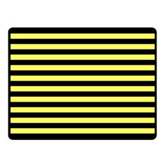 Wasp Stripes Pattern, Yellow And Black Lines, Bug Themed Fleece Blanket (small) by Casemiro