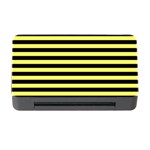 Wasp stripes pattern, yellow and black lines, bug themed Memory Card Reader with CF Front