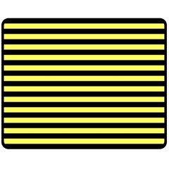 Wasp Stripes Pattern, Yellow And Black Lines, Bug Themed Double Sided Fleece Blanket (medium)  by Casemiro