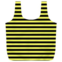 Wasp Stripes Pattern, Yellow And Black Lines, Bug Themed Full Print Recycle Bag (xl) by Casemiro