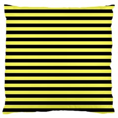 Wasp Stripes Pattern, Yellow And Black Lines, Bug Themed Standard Flano Cushion Case (one Side) by Casemiro