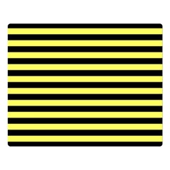 Wasp Stripes Pattern, Yellow And Black Lines, Bug Themed Double Sided Flano Blanket (large)  by Casemiro