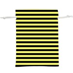 Wasp stripes pattern, yellow and black lines, bug themed  Lightweight Drawstring Pouch (XL) Front