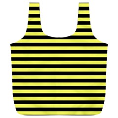 Wasp Stripes Pattern, Yellow And Black Lines, Bug Themed Full Print Recycle Bag (xxl) by Casemiro