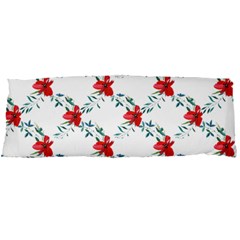 Poppies Pattern, Poppy Flower Symetric Theme, Floral Design Body Pillow Case Dakimakura (two Sides) by Casemiro