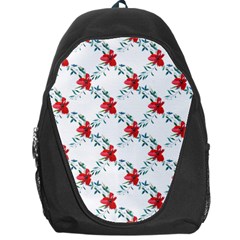 Poppies Pattern, Poppy Flower Symetric Theme, Floral Design Backpack Bag by Casemiro