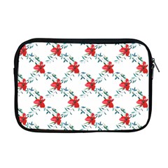 Poppies Pattern, Poppy Flower Symetric Theme, Floral Design Apple Macbook Pro 17  Zipper Case by Casemiro