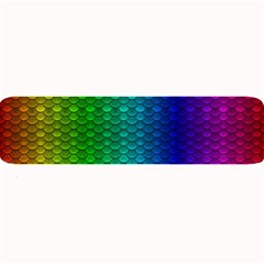 Rainbow Colored Scales Pattern, Full Color Palette, Fish Like Large Bar Mats by Casemiro