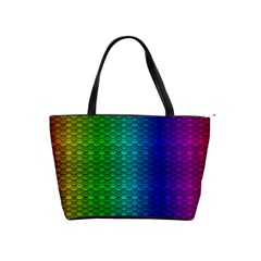 Rainbow Colored Scales Pattern, Full Color Palette, Fish Like Classic Shoulder Handbag by Casemiro