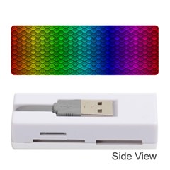 Rainbow Colored Scales Pattern, Full Color Palette, Fish Like Memory Card Reader (stick) by Casemiro