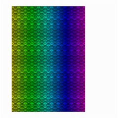 Rainbow Colored Scales Pattern, Full Color Palette, Fish Like Small Garden Flag (two Sides) by Casemiro