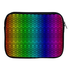 Rainbow Colored Scales Pattern, Full Color Palette, Fish Like Apple Ipad 2/3/4 Zipper Cases by Casemiro