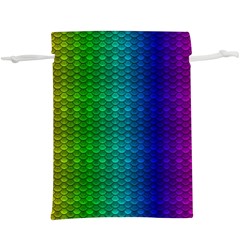 Rainbow Colored Scales Pattern, Full Color Palette, Fish Like  Lightweight Drawstring Pouch (xl) by Casemiro