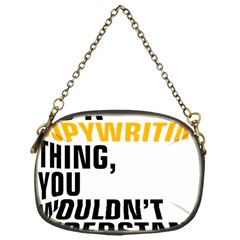 07 Copywriting Thing Copy Chain Purse (one Side) by flamingarts