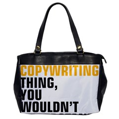 07 Copywriting Thing Copy Oversize Office Handbag by flamingarts