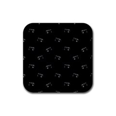 Vintage Car Motif Print Pattern Rubber Coaster (square) 