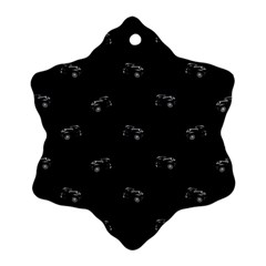 Vintage Car Motif Print Pattern Ornament (snowflake)