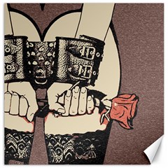 Flowers For The Submissive - Kinky Artwork, Naughty Illustration Canvas 20  X 20  by Casemiro