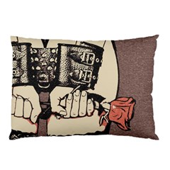 Flowers For The Submissive - Kinky Artwork, Naughty Illustration Pillow Case by Casemiro