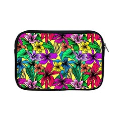 Hibiscus Flowers Pattern, Floral Theme, Rainbow Colors, Colorful Palette Apple Ipad Mini Zipper Cases by Casemiro