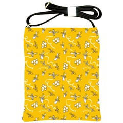 Honeybees Shoulder Sling Bag by bloomingvinedesign