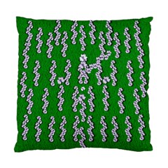 Cherry-blossoms Branch Decorative On A Field Of Fern Standard Cushion Case (one Side) by pepitasart