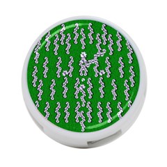 Cherry-blossoms Branch Decorative On A Field Of Fern 4-port Usb Hub (one Side) by pepitasart