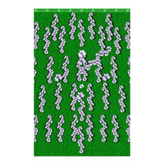 Cherry-blossoms Branch Decorative On A Field Of Fern Shower Curtain 48  X 72  (small)  by pepitasart