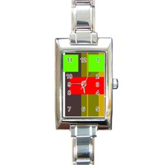 Serippy Rectangle Italian Charm Watch by SERIPPY