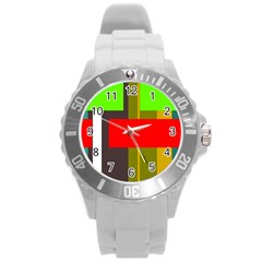 Serippy Round Plastic Sport Watch (l) by SERIPPY