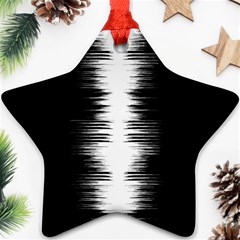 Black And White Noise, Sound Equalizer Pattern Ornament (star) by Casemiro