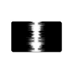 Black And White Noise, Sound Equalizer Pattern Magnet (name Card) by Casemiro