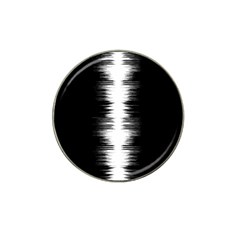 Black And White Noise, Sound Equalizer Pattern Hat Clip Ball Marker (10 Pack) by Casemiro