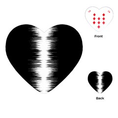 Black And White Noise, Sound Equalizer Pattern Playing Cards Single Design (heart) by Casemiro