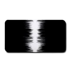 Black And White Noise, Sound Equalizer Pattern Medium Bar Mats by Casemiro