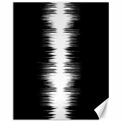 Black And White Noise, Sound Equalizer Pattern Canvas 11  X 14  by Casemiro